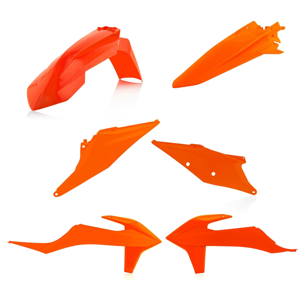 [0024053011016] KIT PARTES PLASTICAS KTM EXC/EXC-F 2021 (Naranja.)