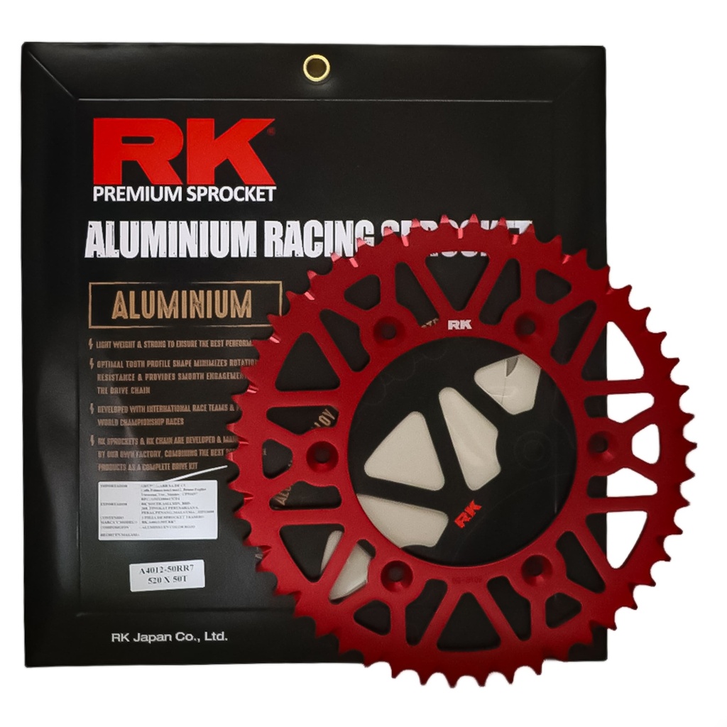 CORONA DE ALUMINIO RK 520 X 50T HONDA 250