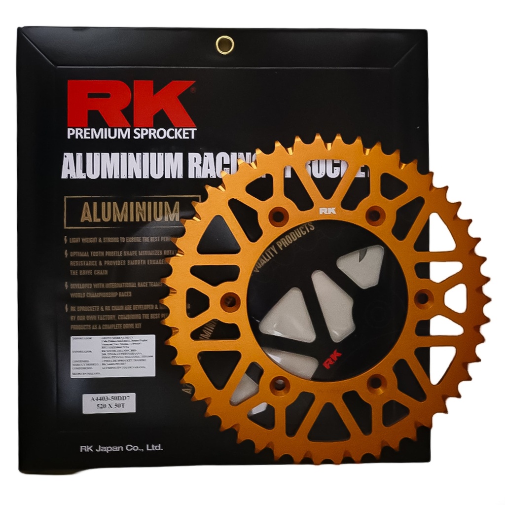 CORONA DE ALUMINIO RK 520 X 50T KTM 250/450