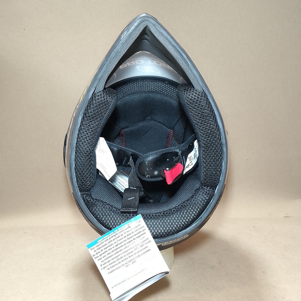 CASCO LIBERTY MX PRO VISION NEGRO MATE PRO TORK 