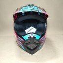 CASCO CROSS INFANTIL NEGRO-ROSA PRO TORK