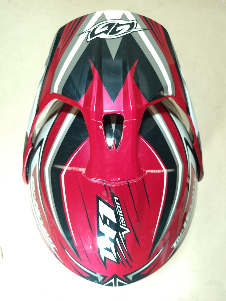 CASCO CROSS TH1 VISION ADVENTURE ROJO/BLANCO PRO TORK 
