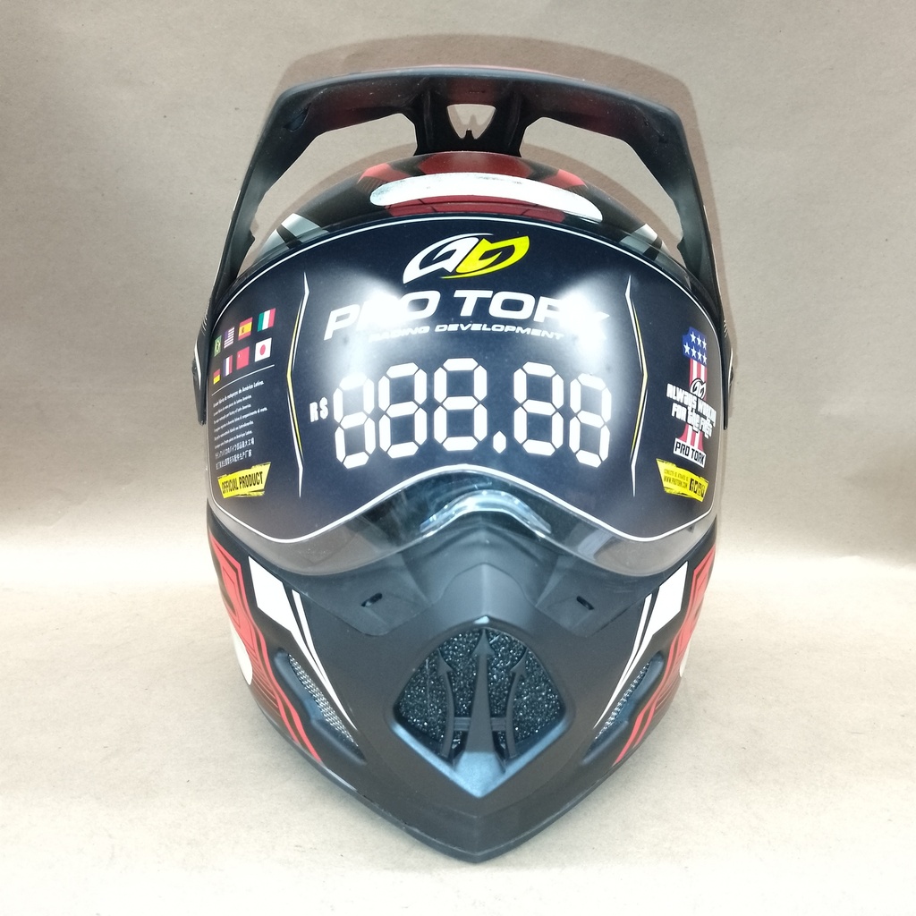CASCO TH-1 VISION NEW ADVENTURE ROJO PRO TORK 