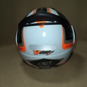 CASCO V-PRO JET 2 CARBONO BLANCO/NARANJA PRO TORK 