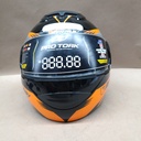 CASCO V-PRO JET 2 CARBONO NEGRO/NARANJA PRO TORK 