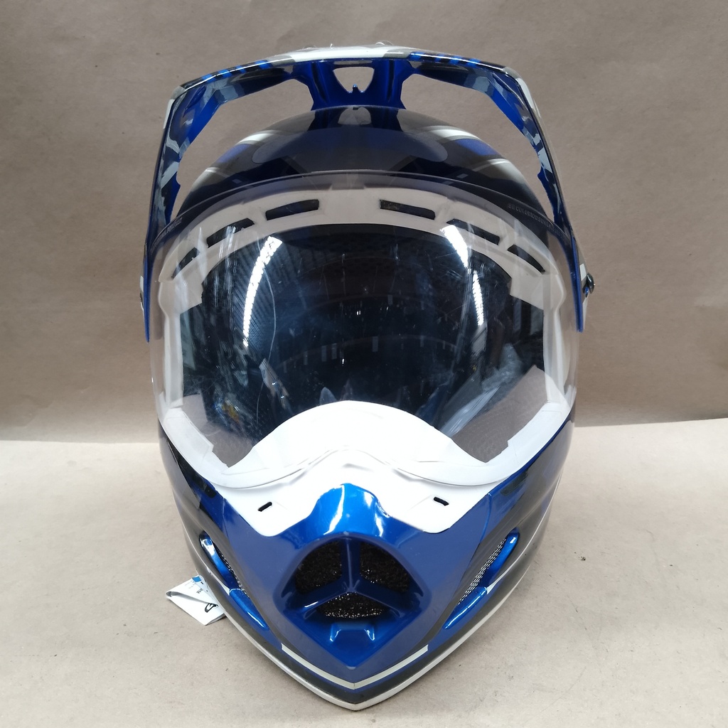 CASCO CROSS TH1 VISION ADVENTURE AZUL/BLANCO PRO TORK 
