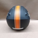CASCO NEW ATOMIC SKULL RIDERS NEGRO/NARANJA MATE 