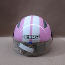 CASCO SHIRO BI-COLOR ROSA-BLANCO 3/4 XXL