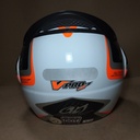 CASCO V-PRO JET 2 CARBONO BLANCO/NARANJA PRO TORK 