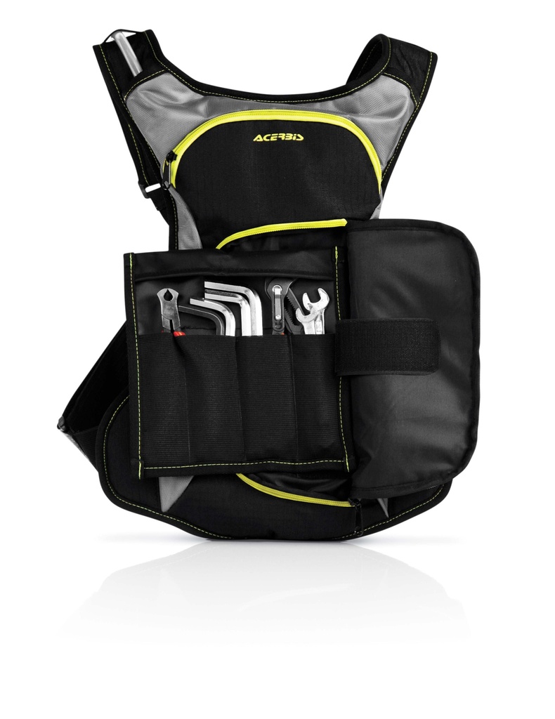 BOLSA DE AGUA 5 LT NEGRO/AMARILLO