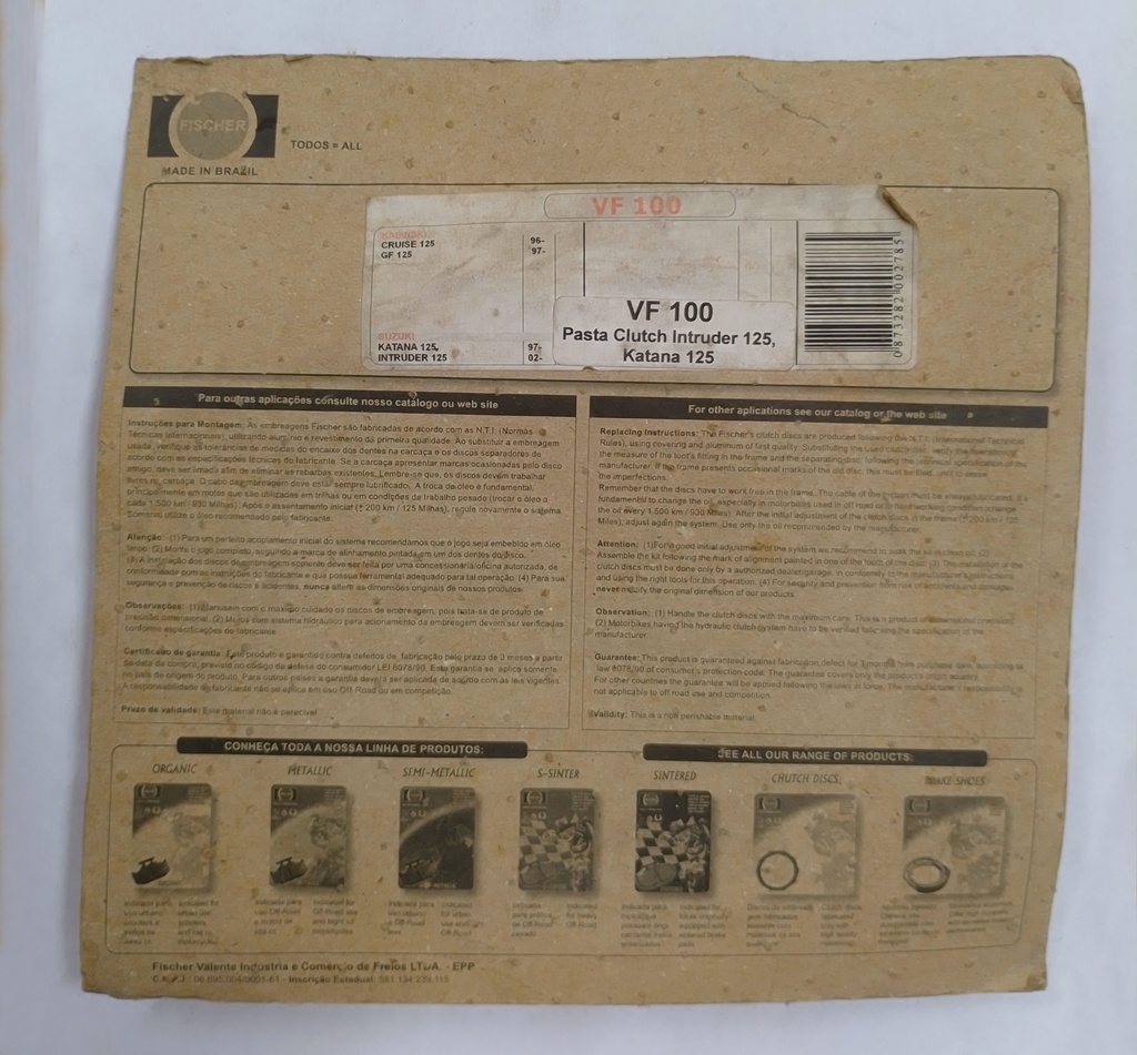 JUEGO PASTA DE CLUCH GN 125 H