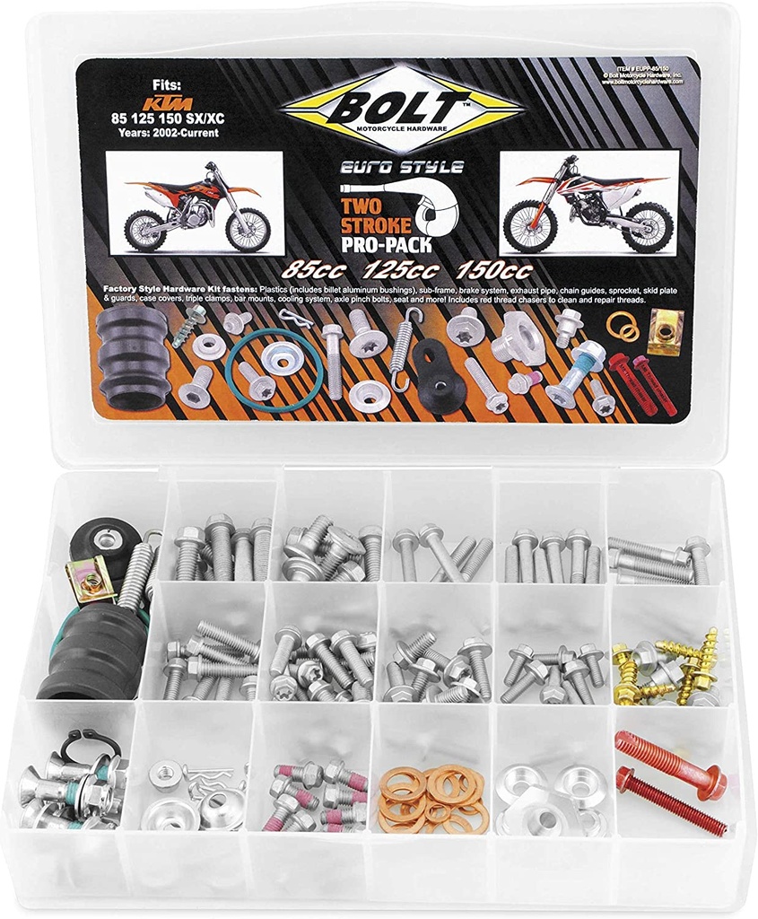 KIT DE TORNILLOS PRO DE DOS TIEMPOS PARA KTM 85cc-150cc SX
