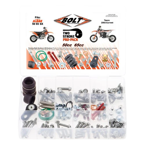 KIT DE TORNILLOS PRO DE DOS TIEMPOS PARA KTM 50-65 SX mini