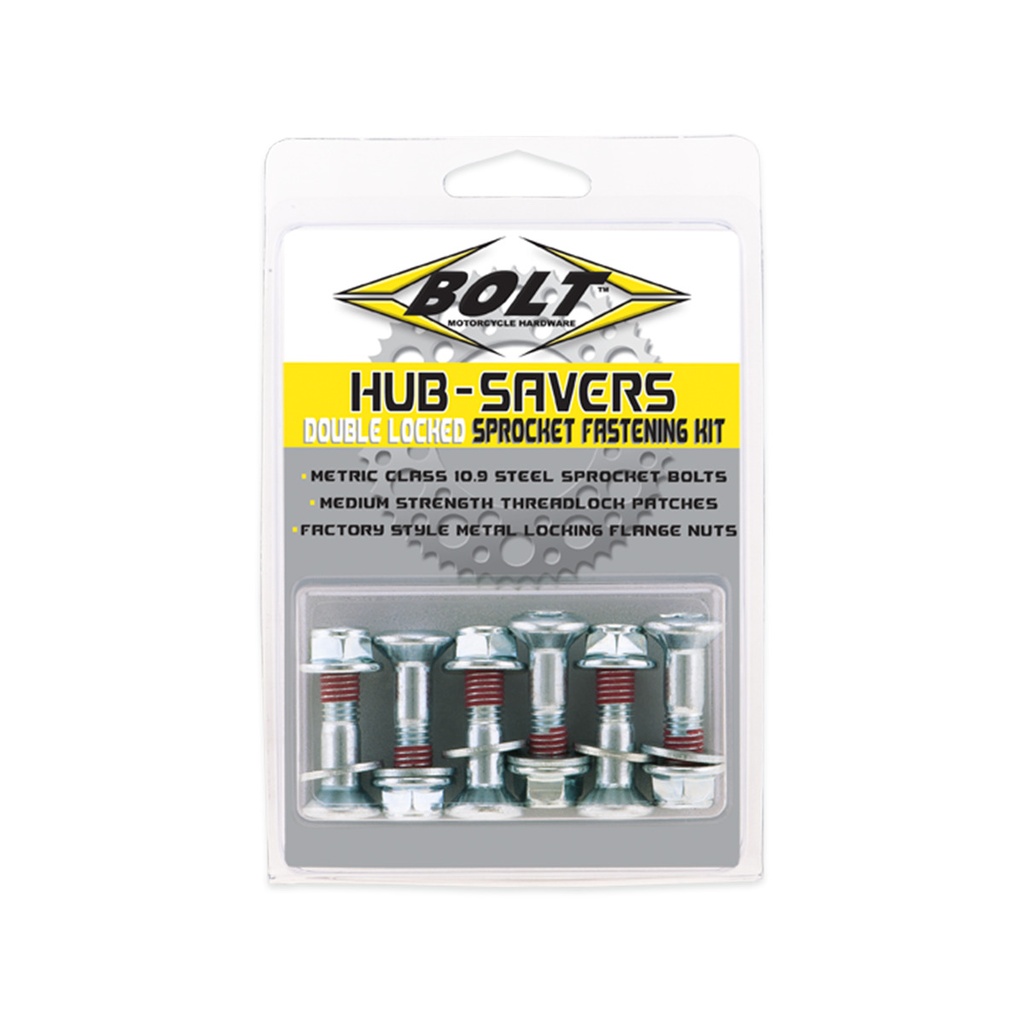 SUJETADORES DE RUEDA DENTADA DE BLOQUEO DOBLE HUB SAVERS PLATEADO