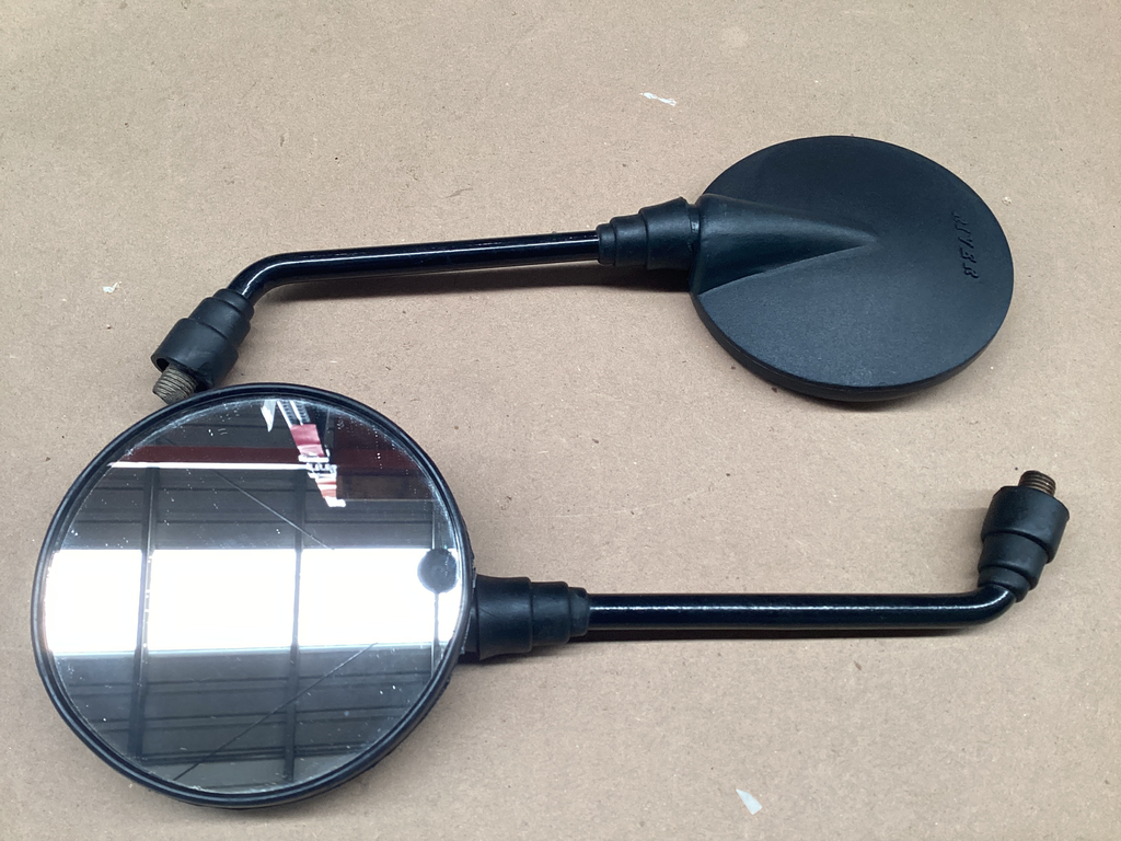 ESPEJO SPORT REDONDO UNIVERSAL HONDA . ASA CORTA - PAR