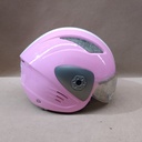 CASCO SHIRO BI-COLOR ROSA-BLANCO 3/4 XXL
