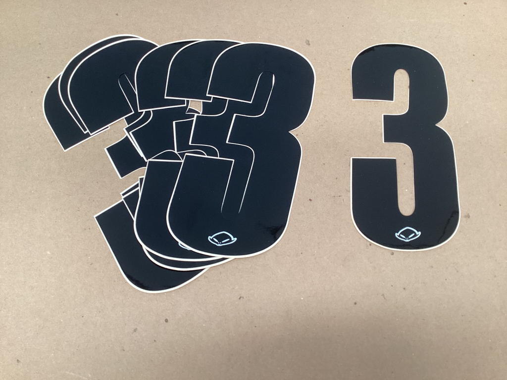 NUMEROS PARA MOTO 3 NEGRO -