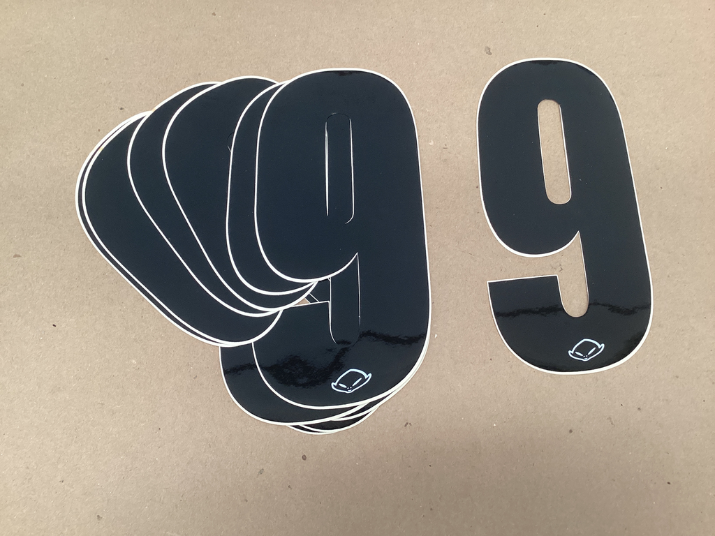 NUMEROS PARA MOTO 9 NEGRO - BOLSA CON 10