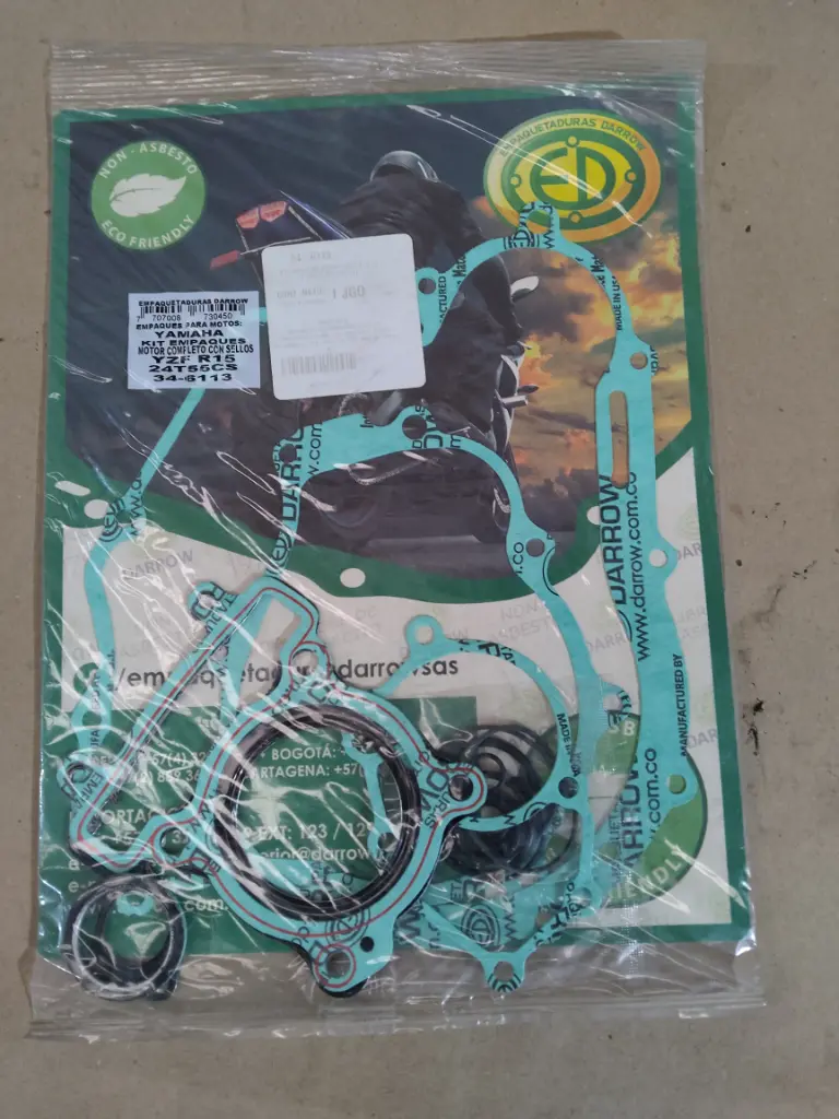 SET DE EMPAQUES MOTOR COMPLETO YH R15/C SELLOS