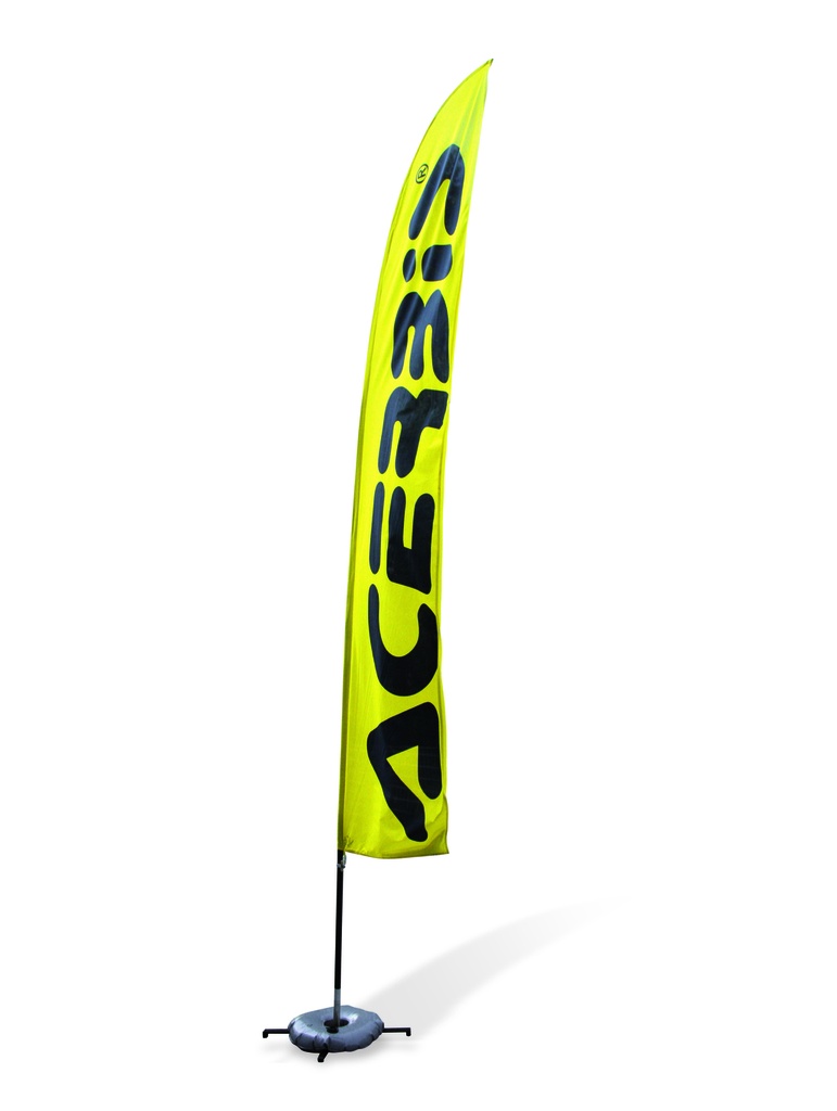 BANDERA ACERBIS AMARILLO/NEGRO