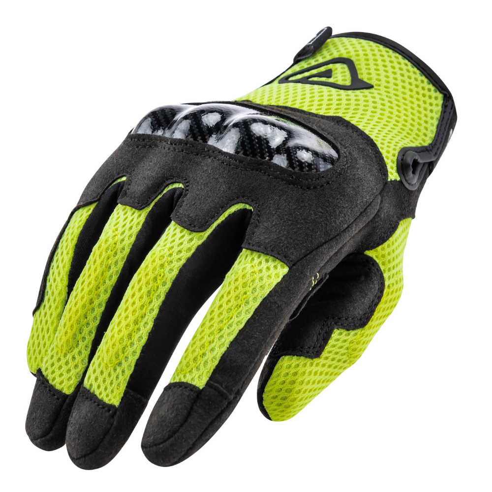 GUANTES CE RAMSEY MY VENTED NEGRO/AMARILLO L
