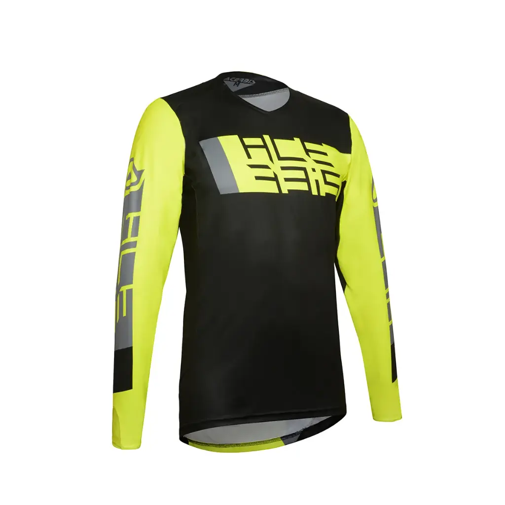 JERSEY MX OUTRUN NEGRO/AMARILLO 