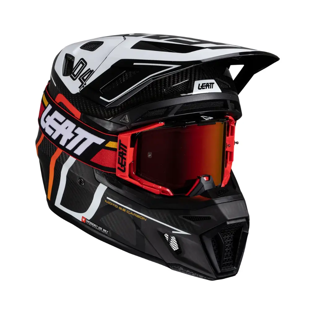 [1025100122] KIT CASCO MOTO 9.5 CARBON & GOGGLES 6.5 IRIZ  V25  (M)