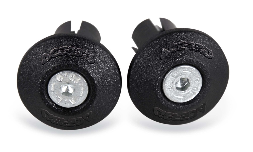 TAPON DE MANUBRIO NEGRO 13.5 MM BOLSA 10