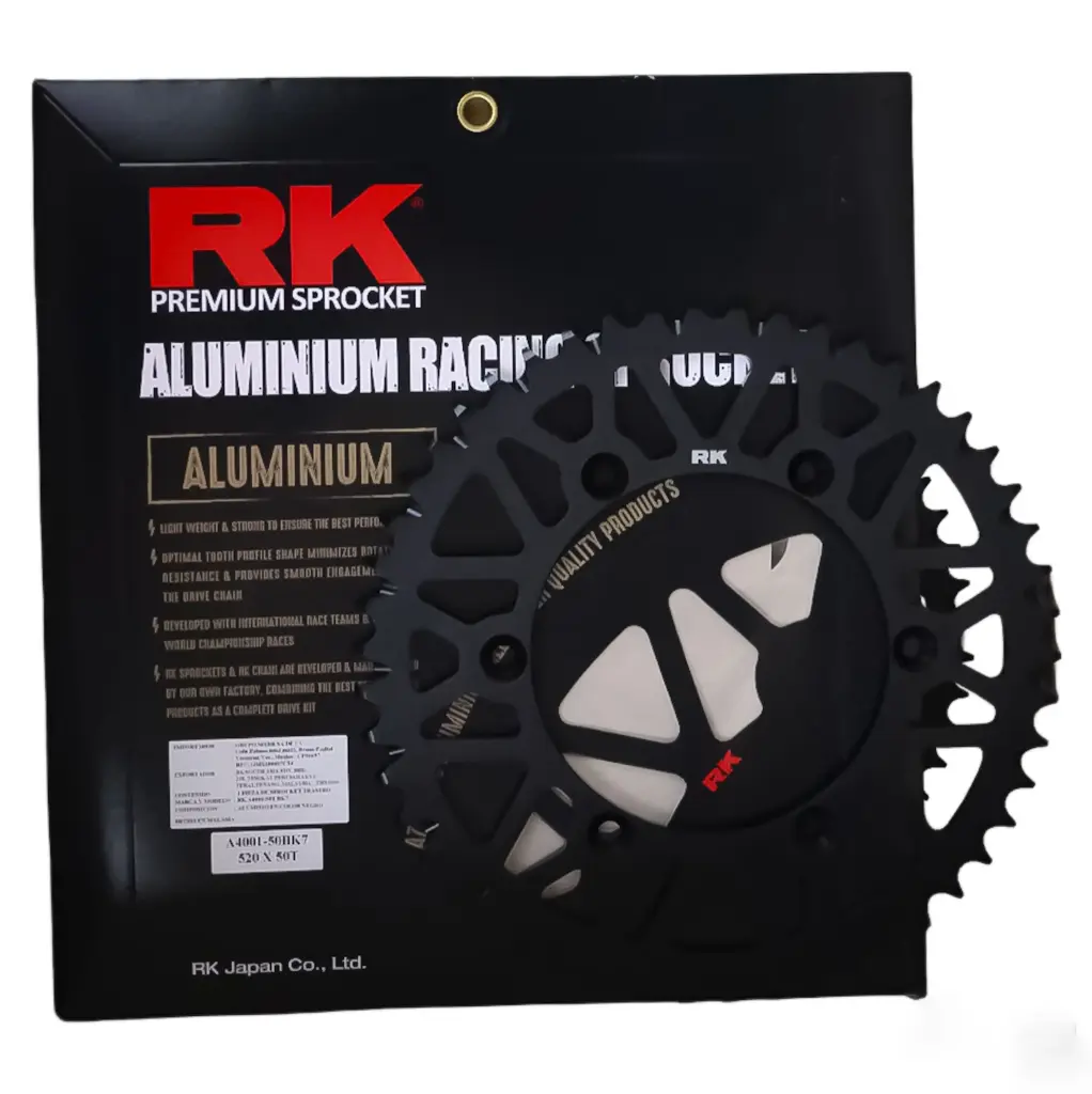 CORONA DE ALUMINIO RK 520 X 50T YAMAHA 125/250