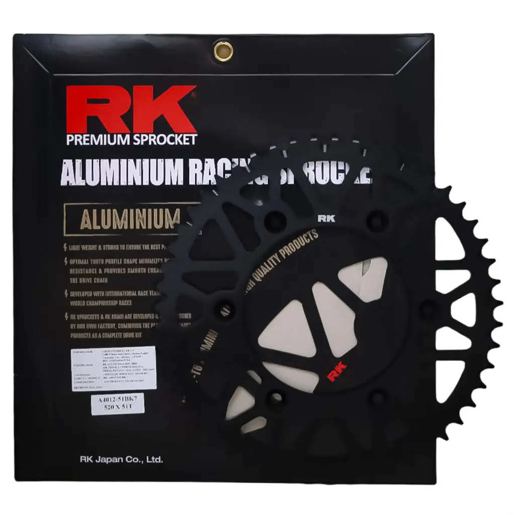 CORONA DE ALUMINIO RK 520 X 51T HONDA 250