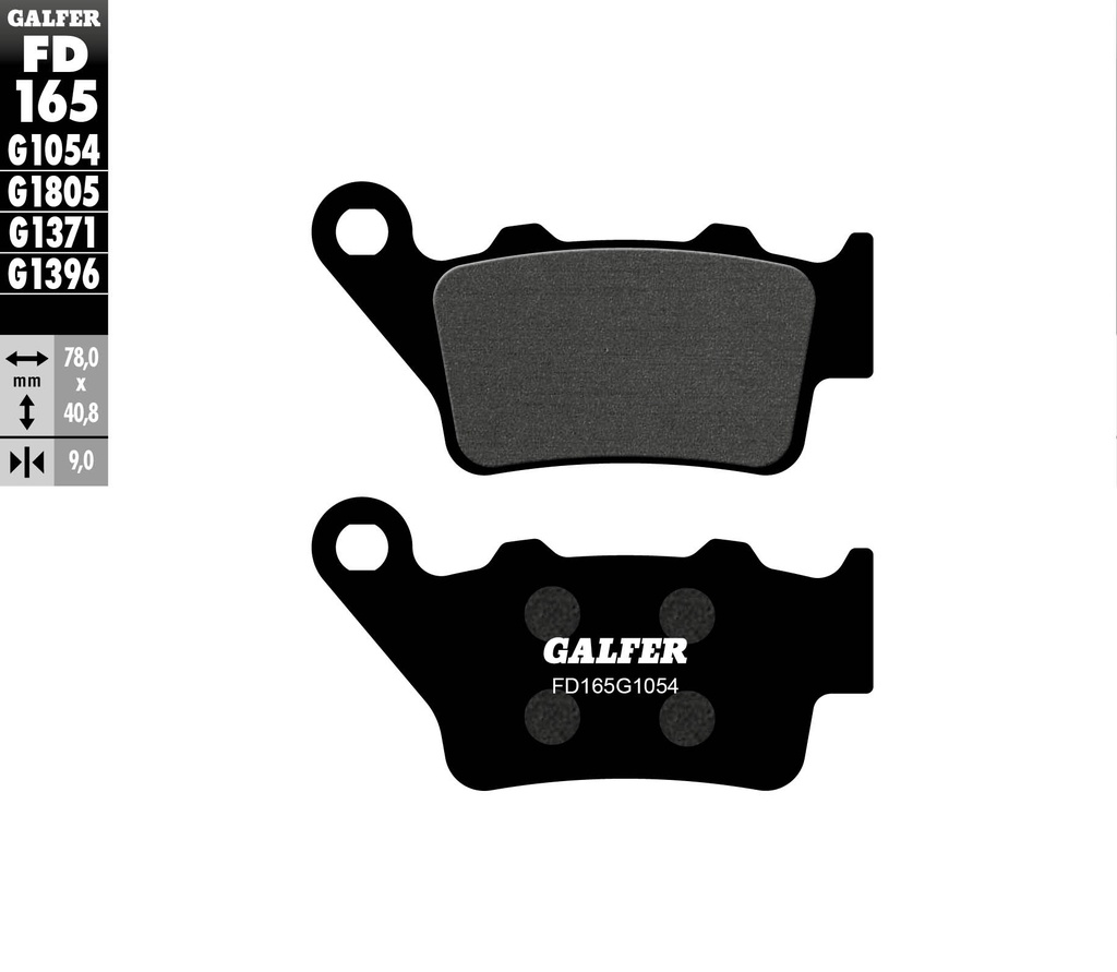 BALATA TRASERA PULSAR 160NS, BMW 310