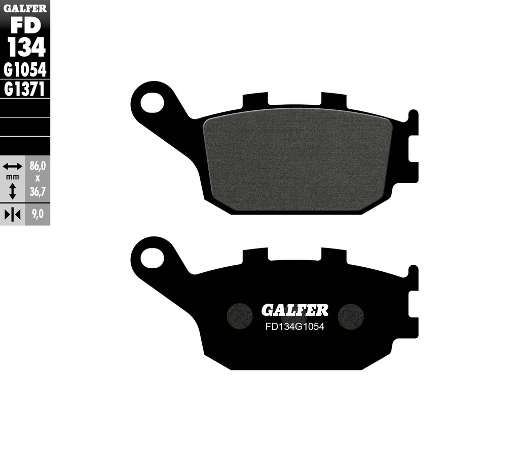 BALATA TRASERA GALFER FD134G1054 (SEMI - METALICA)