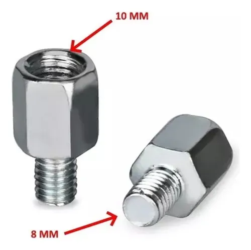 PAR ADAPTADOR PARA ESPEJOS 8 A 10 MM