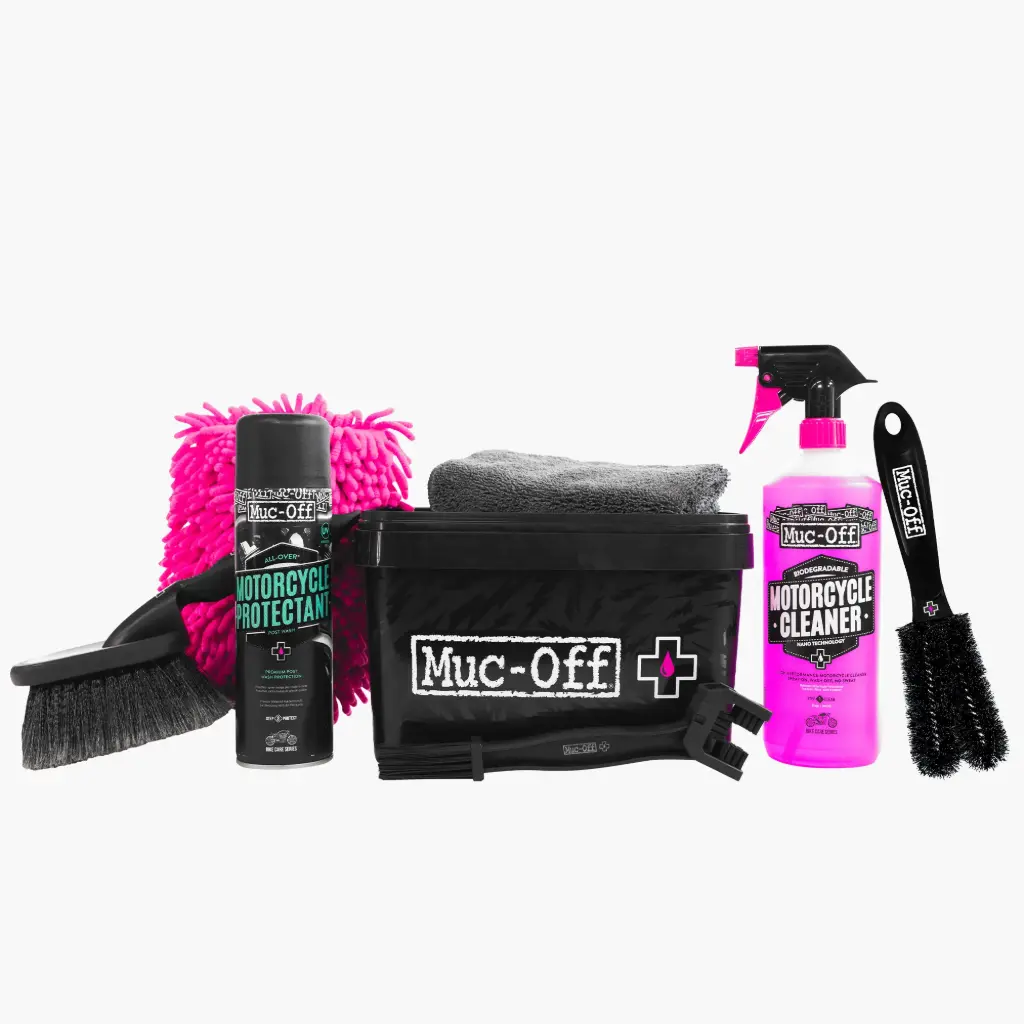 [21197] MUC-OFF KIT DE LIMPIEZA PARA MOTOCICLETAS 8 EN 1