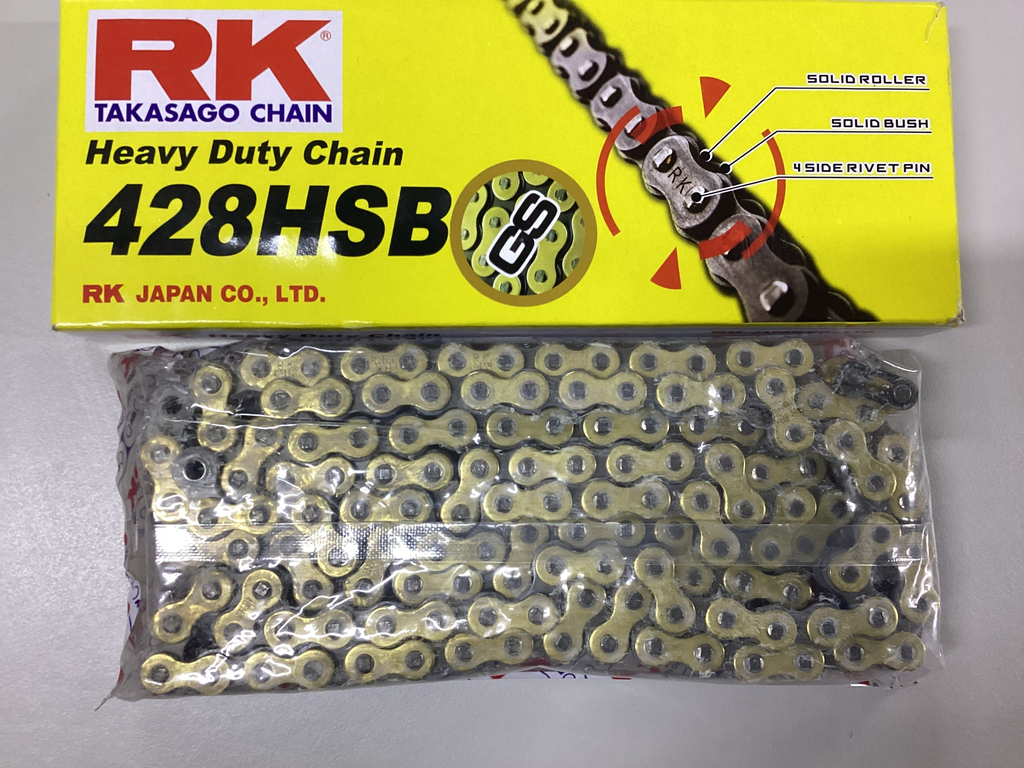 CADENA RK 428HSB 136L DORADA