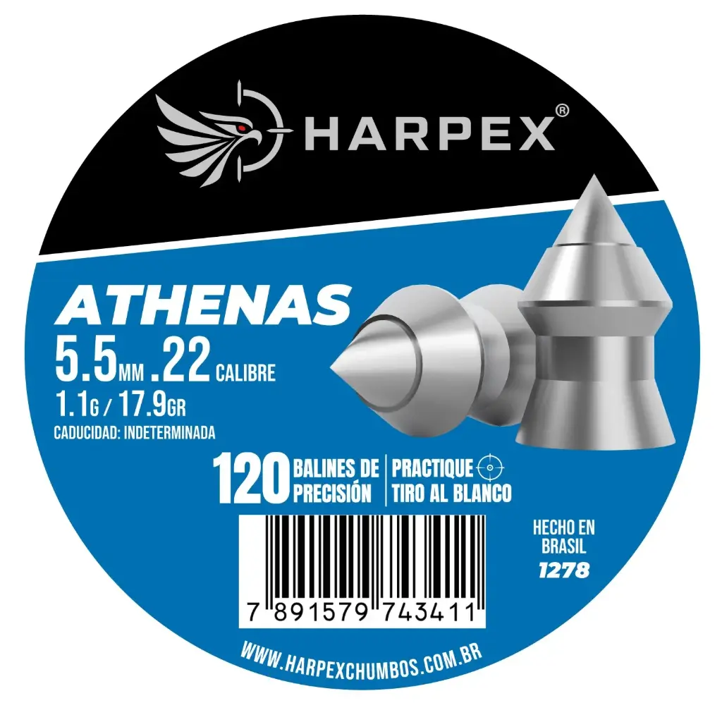 [1278] BALINES ATHENAS 5.5MM .22 CALIBRE