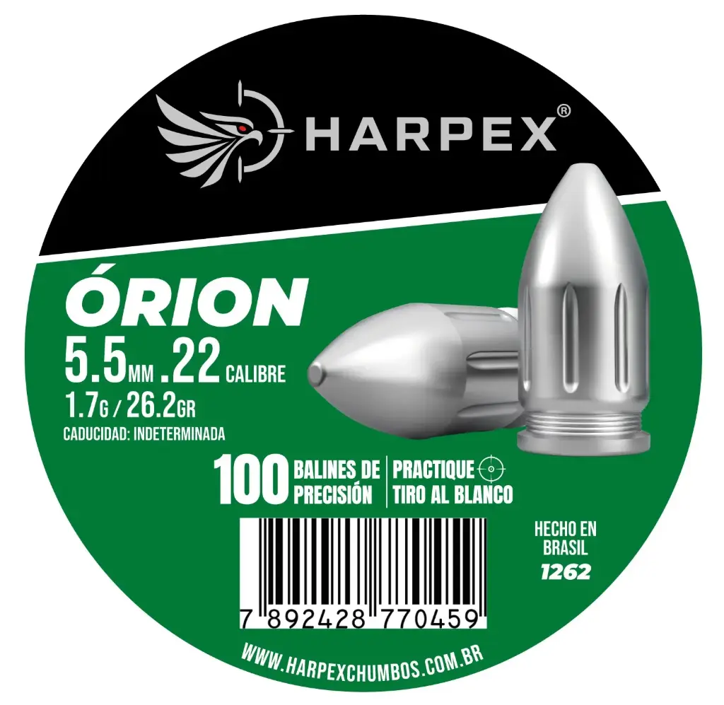 [1262] BALINES ÓRION 5.5MM .22 CALIBRE 
