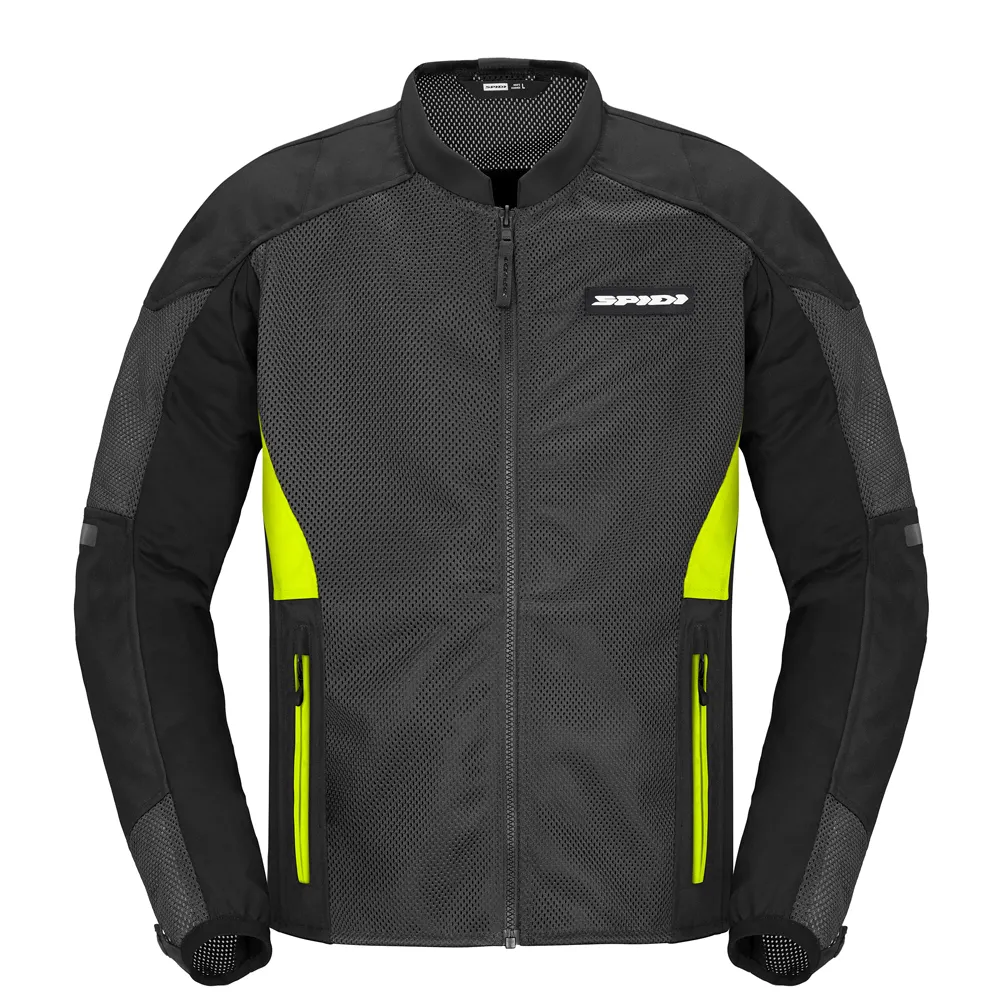 [T306486M] CHAMARRA DE MALLA PARA MOTOCICLISTA SUPER NET (M, Amarillo)