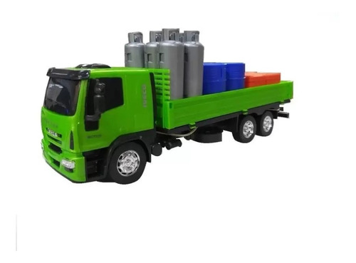 CAMION IVECO CON CILINDROS VERDE
