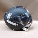 CASCO NEW ATOMIC SKULL RIDERS NEGRO/NARANJA MATE 