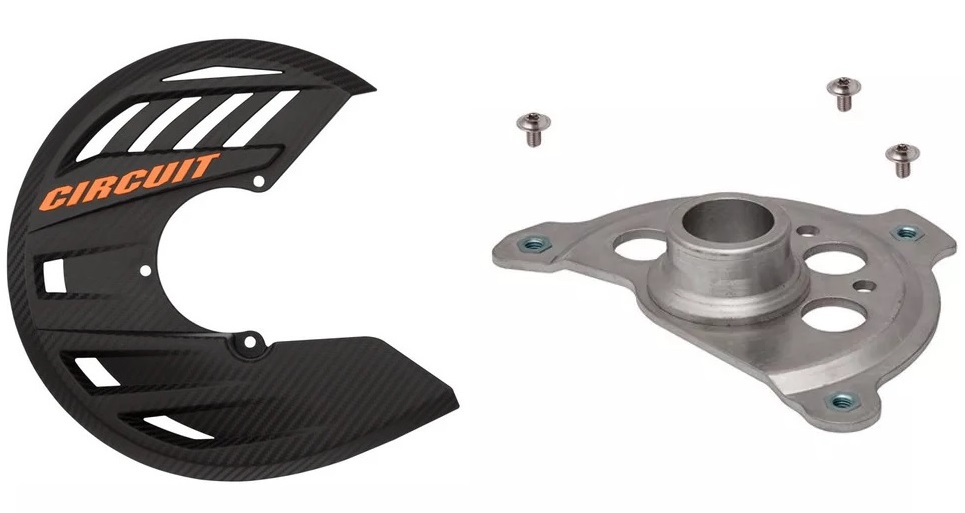 PROTECTOR DE DISCO CIRCUIT BALÍSTICO CARBONO/NARANJA FLUOR