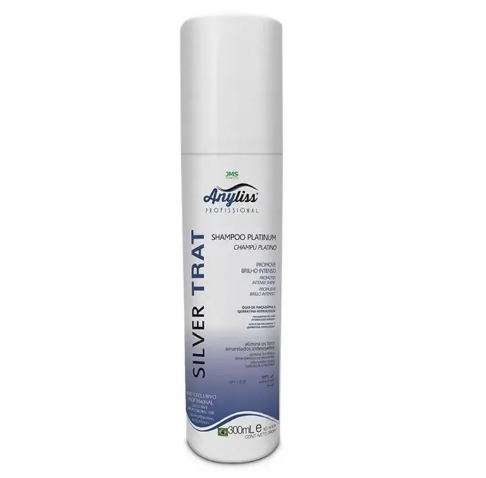 SHAMPOO MATIZADOR SILVER TRAT 300ML - ANYLISS PRO