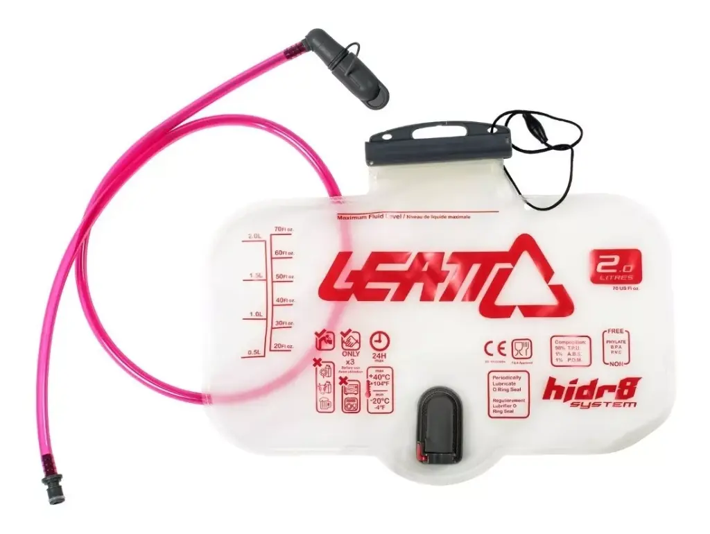 BOLSA DE REPUESTO DE HIDRATACION 2L HORIZONTAL (70OZ) CON TUBO Y VÁLVULA DE MORDIDA