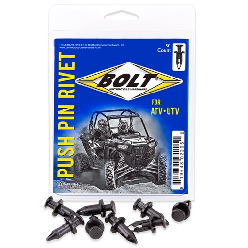 [RZR-RIVETS] REMACHES DE PASADOR PARA UTV, SXS, RZR, ATV | PAQUETE DE 50