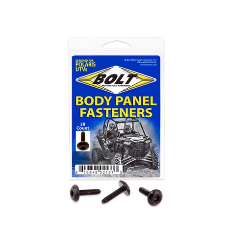 [RZR-BDPNL] SUJETADORES DE PANEL DE CUERPO PERNO RZR UTV