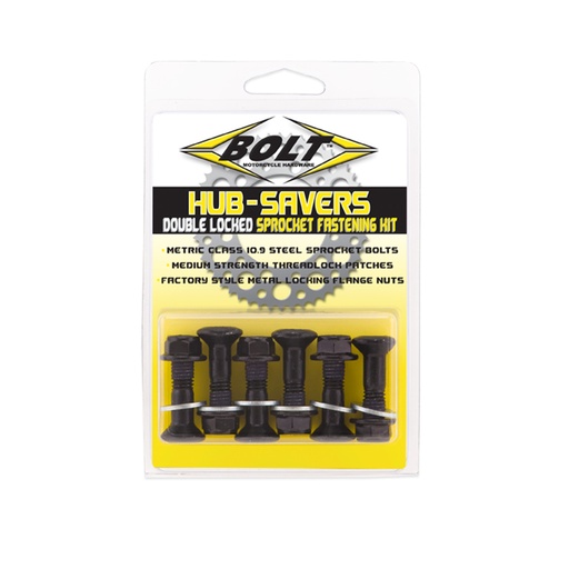 [2008-HS.B] SUJETADORES DE RUEDA DENTADA DE BLOQUEO DOBLE HUB SAVERS NEGRO