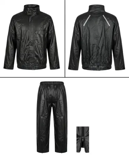 CONJUNTO IMPERMEABLE B - NEGRO