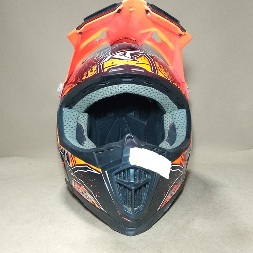[S74BLACKWIDOWOR] CASCO BLACKWIDOW ORANGE TIPO:C XL