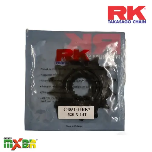 [C4551-14BK7] PIÑON RK 520 X 14T HONDA 250 