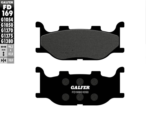 [FD169G1050] BALATA DELANTERA GALFER FD169G1050 (SEMI - METALICA)
